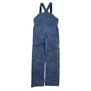 Vintage Walls Workwear Insulated Bib Overalls Small Regular Canvas Coverall USA